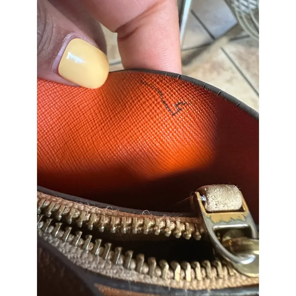 Tory Burch Perry Triple Compartment Tote Bag‎ Light Umber Orange Interior